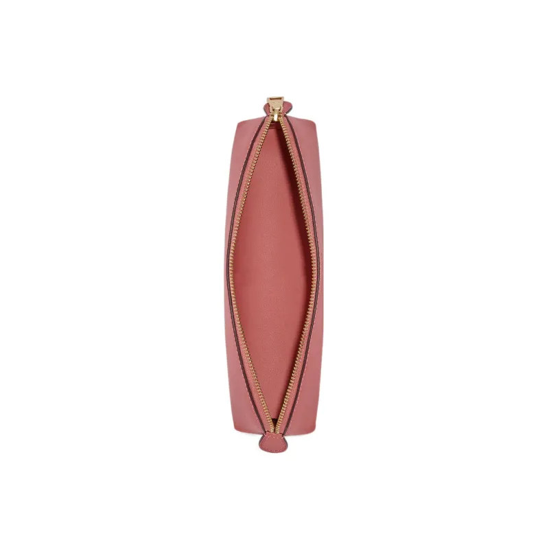 COACH Pencil Case Leather Pencil Case Storage Bag Small Size Women's Toffee-2