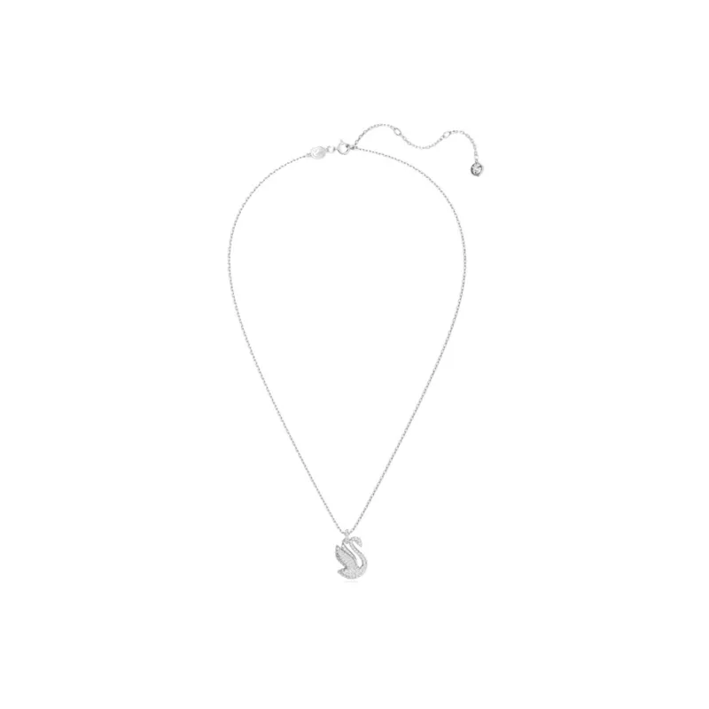 Swarovski Artificial Crystal Necklaces Women's Silver-2