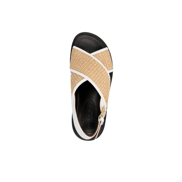 MARNI Fussbett Cross Strap Sandals Women's-3