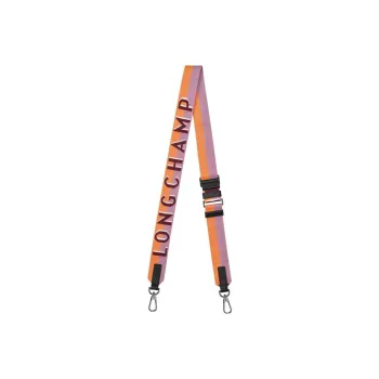 LONGCHAMP Shoulder Strap Bag Straps Women's Orange Color Blocking Pink