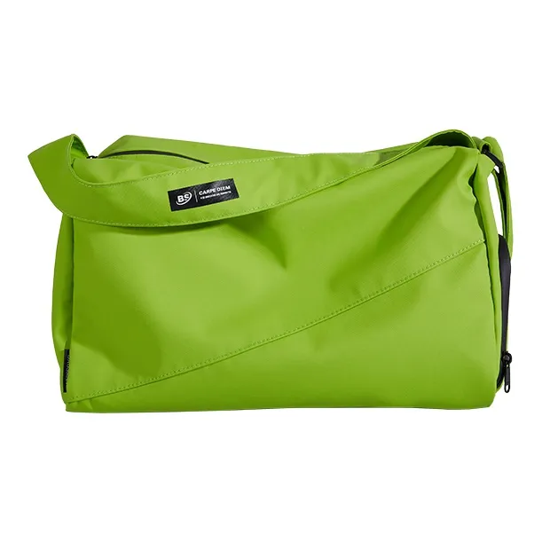 BAGSMART Nylon Fabric Shoulder Bag Regular Unisex Black/White/Green-6