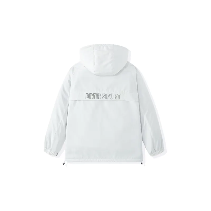 BRNR Thickened And Fleece-Lined Single-Layer Windbreaker Jacket Unisex-1