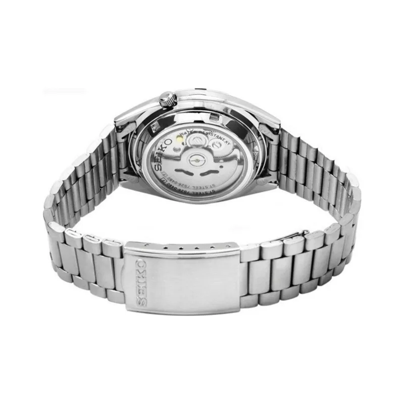 SEIKO Series 5 Series 5 Automatic Mechanical Movement Stainless Steel Strap Watch Men's Watches Gray Dial SNXS75K1-1