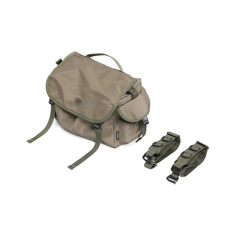 MYEDITION Nylon Messenger Bag Travel Bag Unisex Black-18