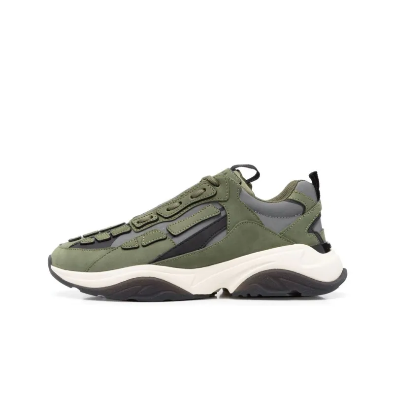 AMIRI Bone Runner Khaki Green Black Grey White-0
