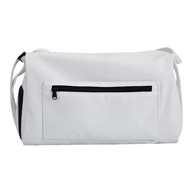 BAGSMART Nylon Fabric Shoulder Bag Regular Unisex Black/White/Green-4