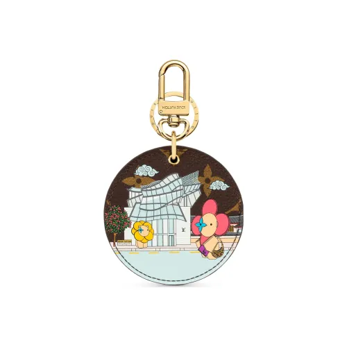 LOUIS VUITTON Illustre Xmas Seoul Bag Charm And Key Holder Vivienne Holiday 