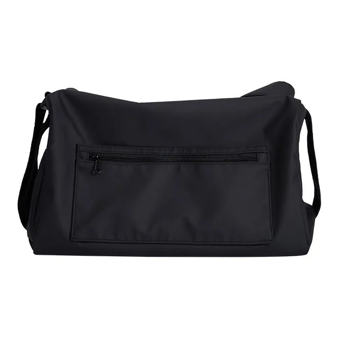 BAGSMART Nylon Fabric Shoulder Bag Regular Unisex Black/White/Green-1