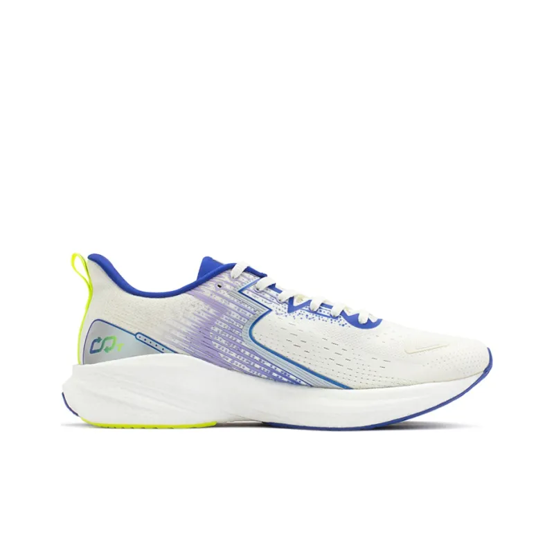 361° Carbon CQT Breathable Low Top Running Shoes Men's Feather White-1