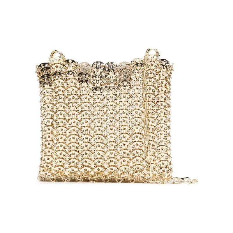 Rabanne Gold Iconic Chain 1969 Cross Body Bag-2