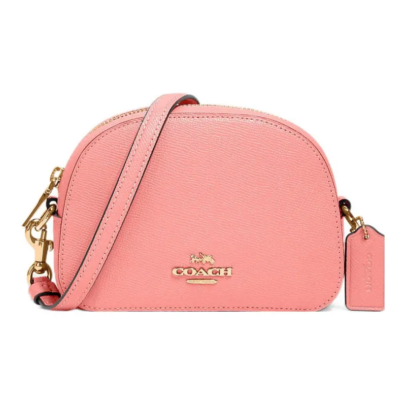 COACH Serena Pebbled Leather Shoulder Bag, Crossbody Bag Women's Candy Pink-0