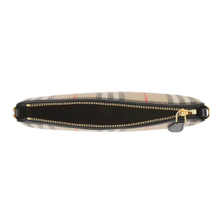 Burberry Vintage Check Cotton Olympia Pouch Archive Beige-4