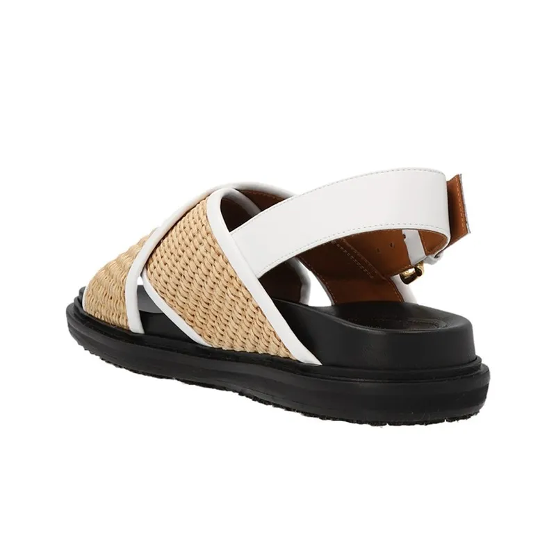 MARNI Fussbett Cross Strap Sandals Women's-4