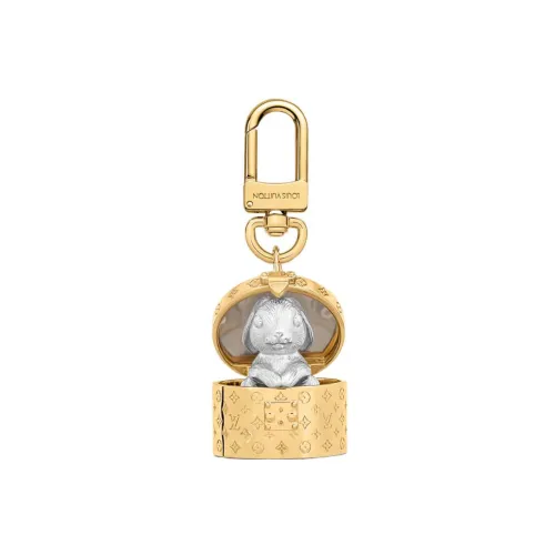 LOUIS VUITTON Metal Keychains Women's Gold/Silver