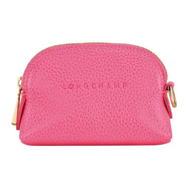 LONGCHAMP Le Foulonné Large Cow Leather Clutch Coin Purse Regular Women's Pink-0