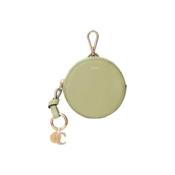 Chloe Alphabet Calfskin Wallet Trumpets Women's Light Green