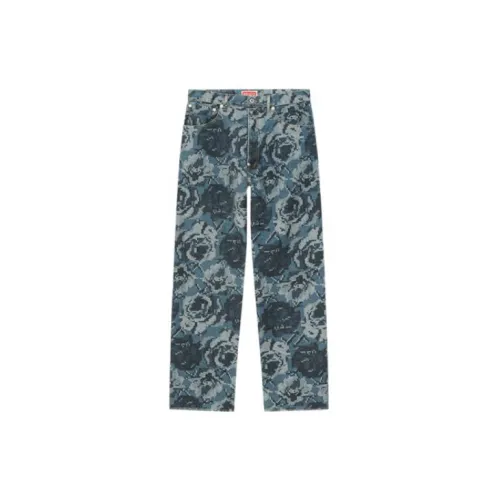 KENZO Pixels Jeans Men Midnight Blue