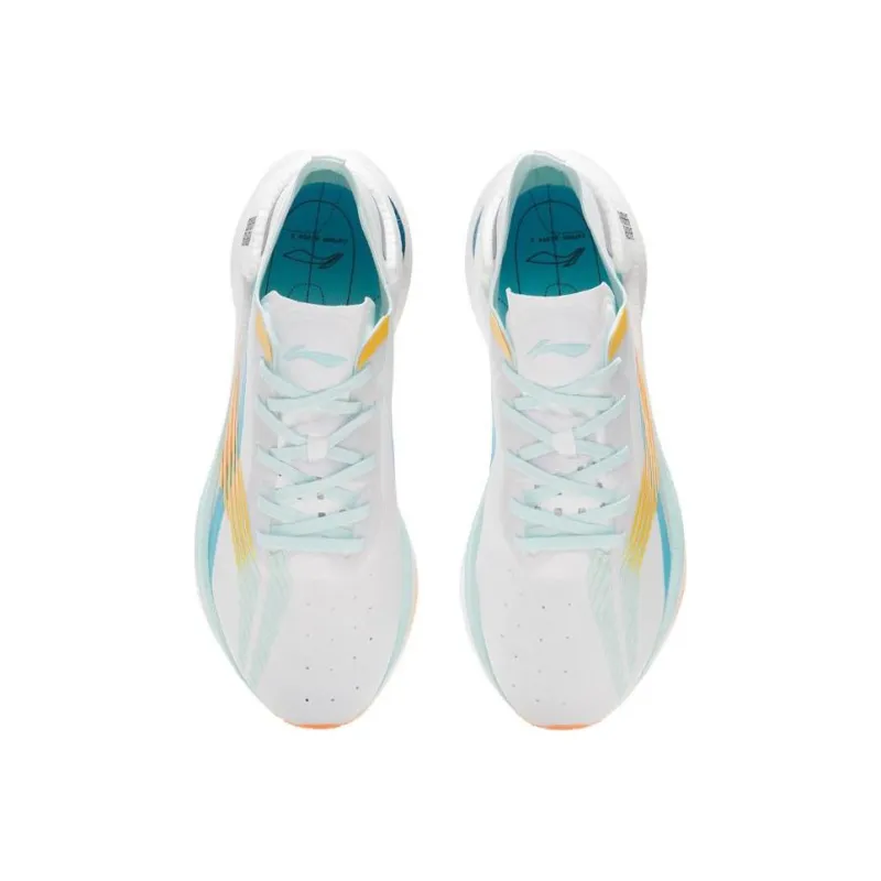 LiNing Jueying 䨻 Cushioning Anti Slip And Wear Resistant Low Top Running Shoes White Blue-4
