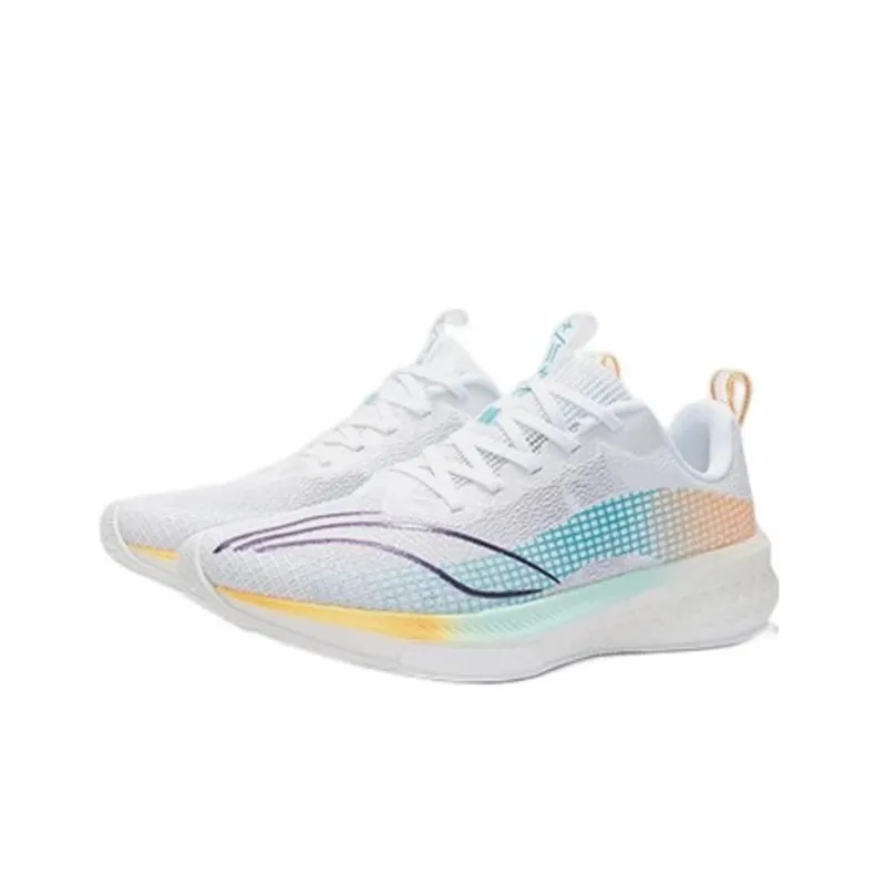 LiNing Red Hare 5 Pro Cushioning Anti Slip And Wear Resistant Low Top Running Shoes Men's White-2