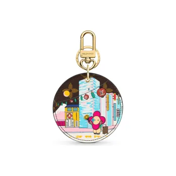 LOUIS VUITTON Illustre Xmas Tokyo Bag Charm And Key Holder Vivienne Holiday