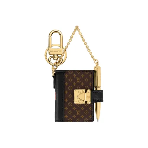 LOUIS VUITTON Metal Keychains Women's Brown