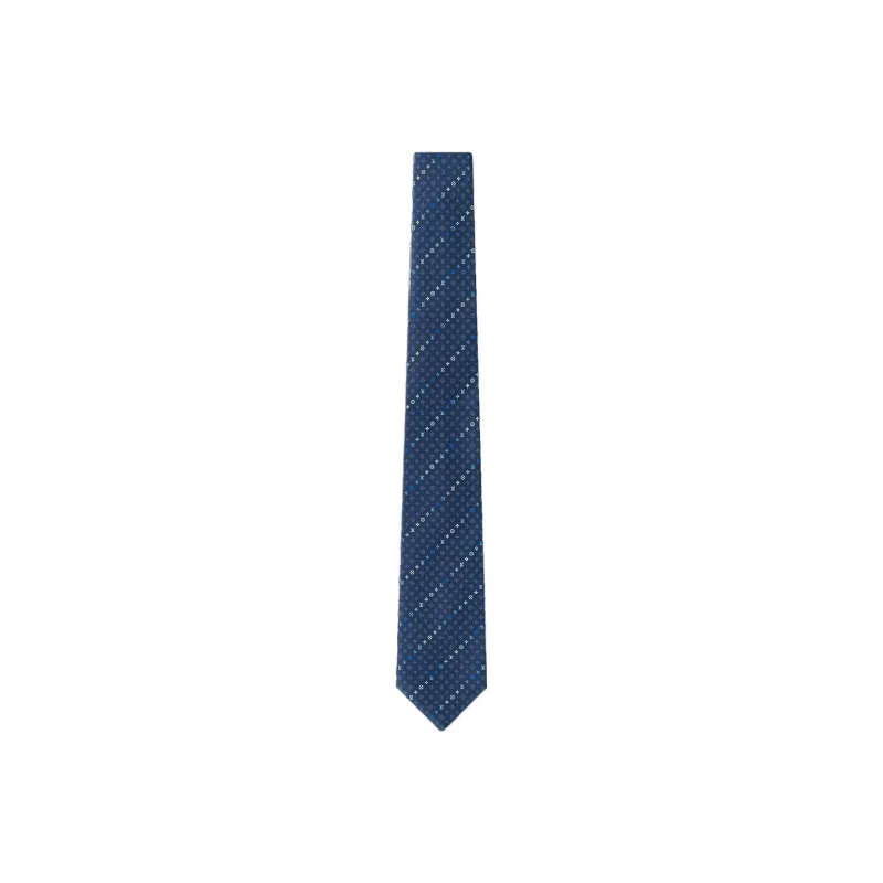 LOUIS VUITTON Monogram Tie Men's Blue-0