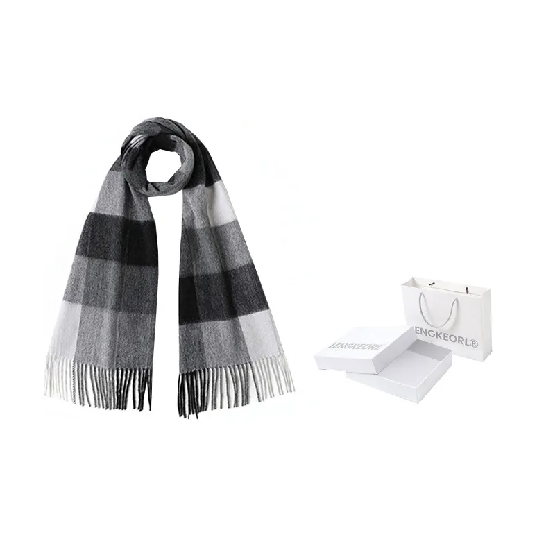 LENGKEORL Knit Scarves Men-0