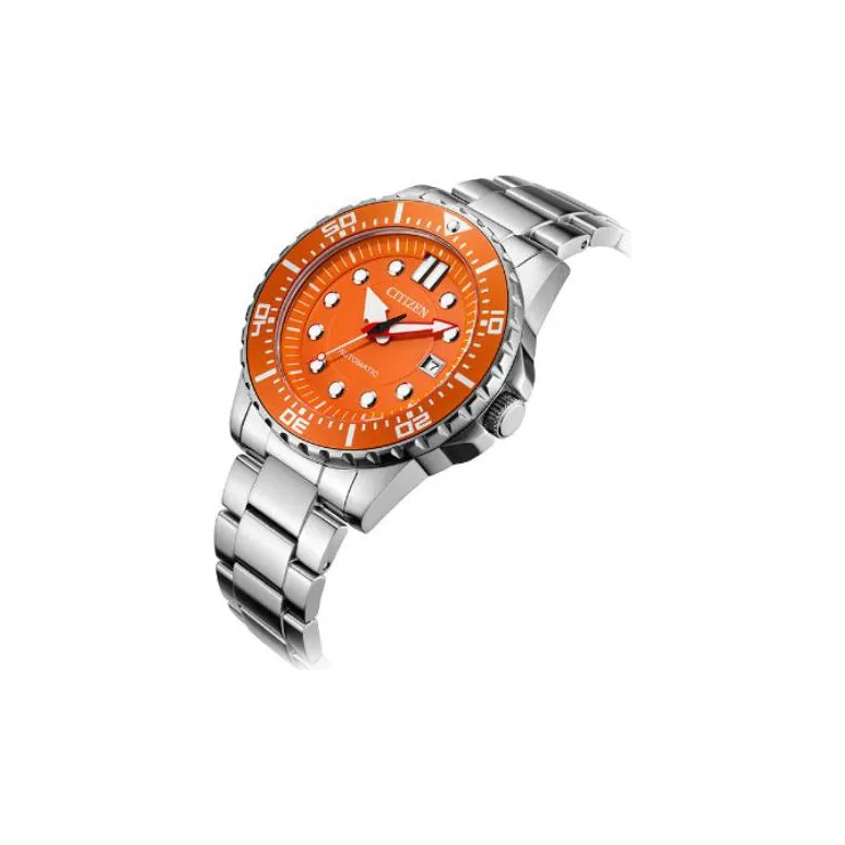 CITIZEN Mechanical Movement Stainless Steel Strap Watch Men's Watch Silver Dial NJ0128 80X-1