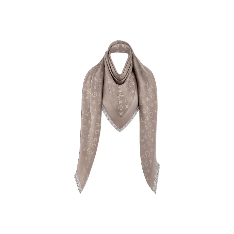 LOUIS VUITTON Monogram Silk Scarves Women's-2