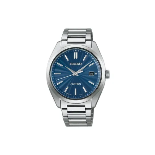 SEIKO Astron Series Automatic Mechanical Movement Rubber Strap Watch Men's Watches Black Dial