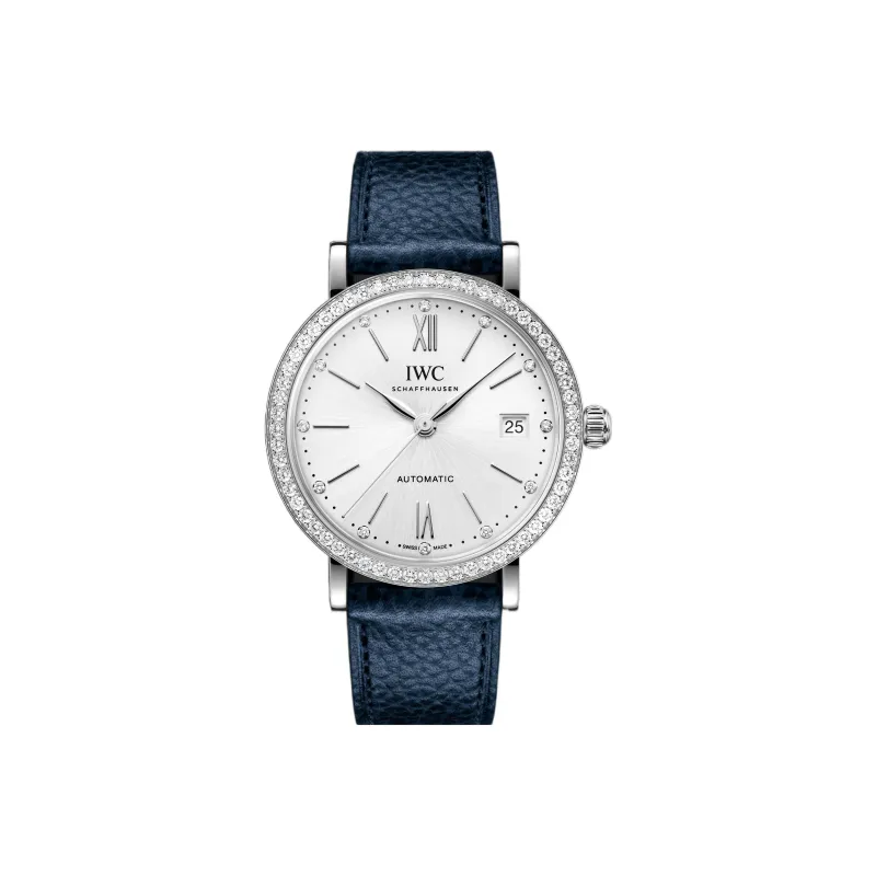 IWC Portofino Automatic Mechanical Movement Women's Watch 37mm White Dial Stainless Steel Watch Case-0