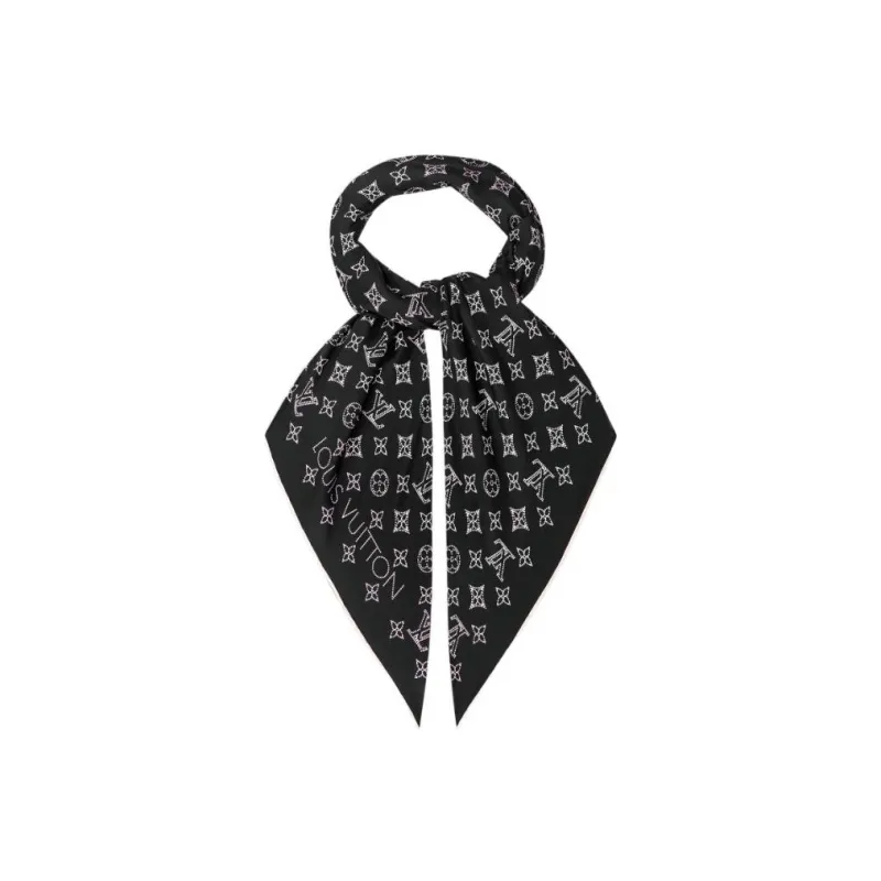 LOUIS VUITTON Mahina Flight Mode Silk Scarves Women's-1