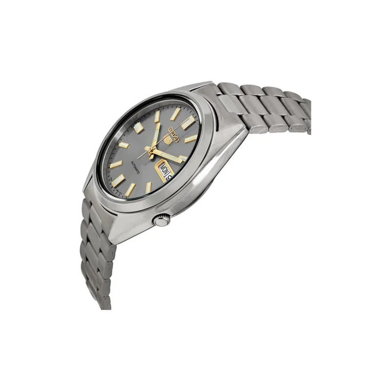 SEIKO Series 5 Series 5 Automatic Mechanical Movement Stainless Steel Strap Watch Men's Watches Gray Dial SNXS75K1-2