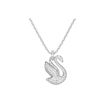 Swarovski Artificial Crystal Necklaces Women's Silver