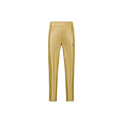 Palm Angels X MONCLER GENIUS Knitted Sweatpants Unisex Gold