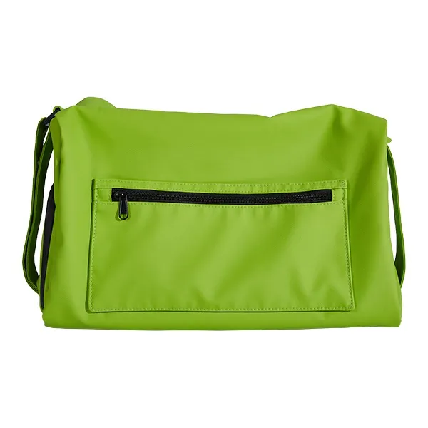BAGSMART Nylon Fabric Shoulder Bag Regular Unisex Black/White/Green-7