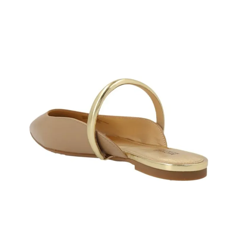MICHAEL KORS KORS Jessa Wrap-toe Slippers Women's Beige-2
