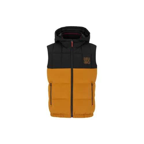 HUGO BOSS Vests Men Black/Yellow