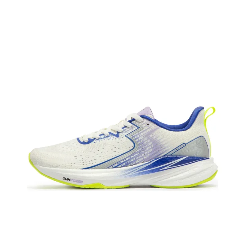 361° Carbon CQT Carbon Speed CQT Breathable Low Top Running Shoes Women's White Blue-0
