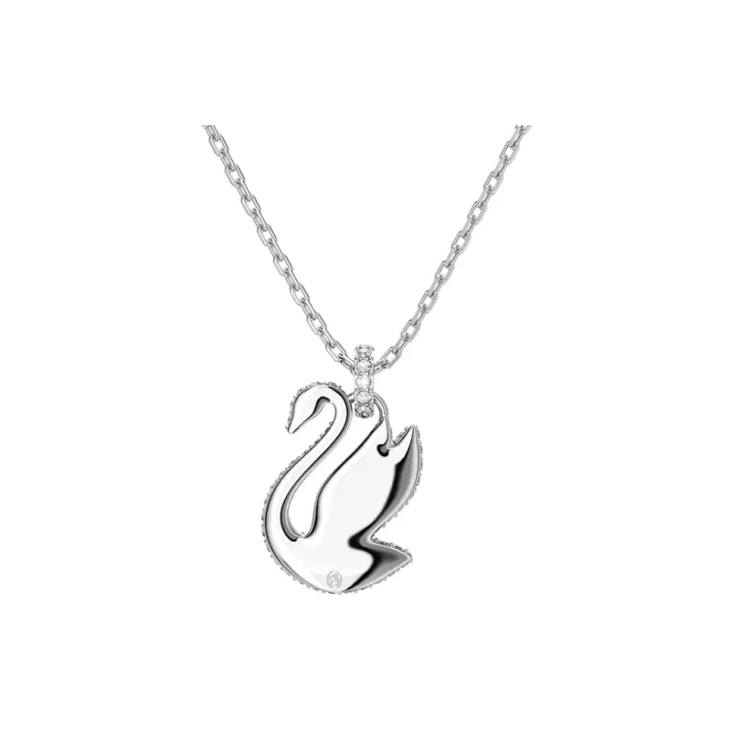 Swarovski Artificial Crystal Necklaces Women's Silver-1