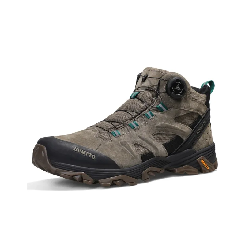 HUMTTO Hiking / Trekking Shoes Men Mid Top Jasper/Khaki/Gray/Black/Sand/Light Gray/Light Pink/Dark Gray/Pink-1