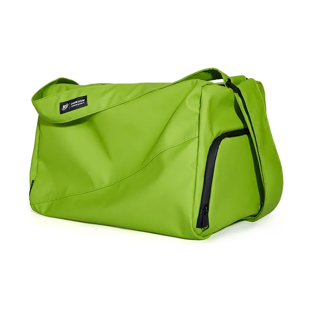 BAGSMART Nylon Fabric Shoulder Bag Regular Unisex Black/White/Green-8