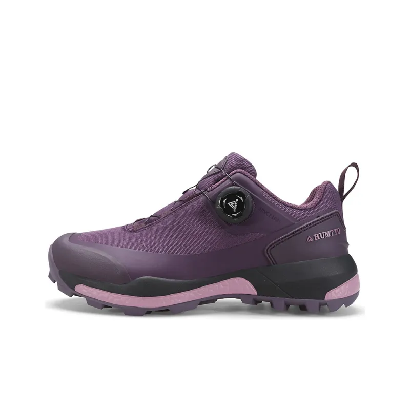 HUMTTO Anti Slip Wear Resistant Low Top Outdoor Shoes Women's Dark Purple-0