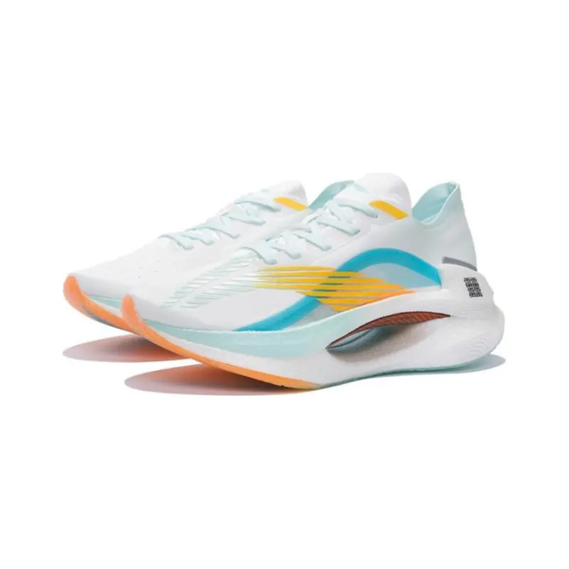 LiNing Jueying 䨻 Cushioning Anti Slip And Wear Resistant Low Top Running Shoes White Blue-3