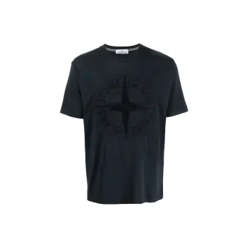 STONE ISLAND Embroidered Logo T shirt