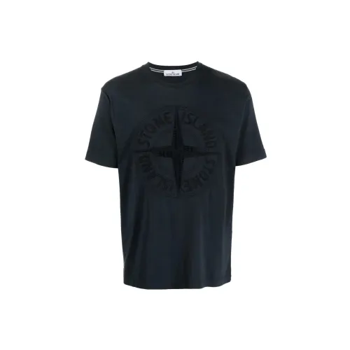 STONE ISLAND Embroidered Logo T shirt