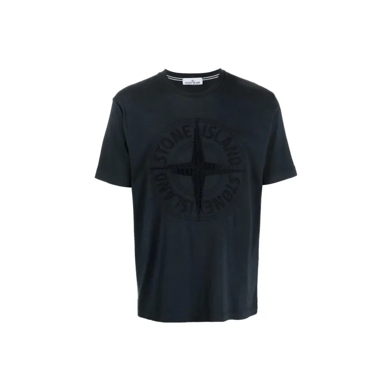 STONE ISLAND Embroidered Logo T shirt-0