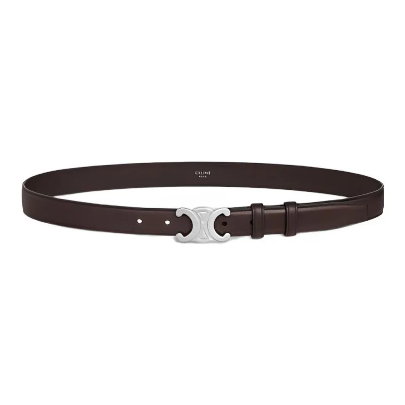 CELINE Medium Triomphe Belt In Natural Calfskin-1