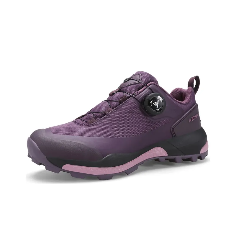 HUMTTO Anti Slip Wear Resistant Low Top Outdoor Shoes Women's Dark Purple-1