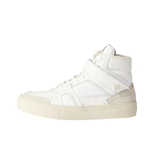 AMIPARIS Skateboard Shoes Unisex High-Top White